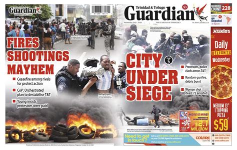 The National Newspaper of Trinidad and Tobago. . Trinidad guardian trinidad